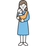 Woman Holding A Baby SVG Icon